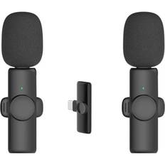 MTK USB-C 2,4 GHz trådlös Lavalier-mikrofon 2 Mics 1-mottagare