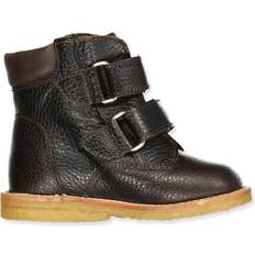 Angulus Barnskor Angulus Lära-Gå-Skor Tex Med Kardborreband - Dark Brown