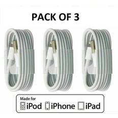 Apple charger cable Apple iPhone Charger Fast Genuine USB Cable 1m Pack Of 3