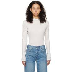 Modal - Unisex Pullover Anine Bing White Lia Turtleneck