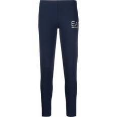 Unisex Leggings Ea7 Emporio Armani logo-print mid-rise leggings women Cotton/Spandex/Elastane Blue