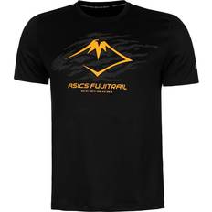 Asics Fujitrail Logo Short Sleeve T-shirt Black Man