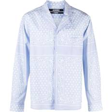 Acrylic Shirts Jacquemus Le Chemise Luis paisley-print shirt men Cotton Purple