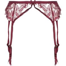 Silk Gloves & Mittens Fleur Du Mal floral-lace suspender belt women Silk/Polyester/Spandex/Elastane Red