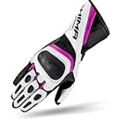 Pink Motorcykelhandsker Shima Miura Perforated Motorcycle Gloves - Black/White/Pink Woman