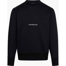Calvin Klein Sweatshirt Med Hoodie - Svart