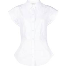 Alexander McQueen Dame Kjoler Alexander McQueen ALEXANDER MCQUEEN Organic cotton shirt WHITE IT