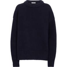 Silke/Siden Tröjor The Row Ophelia Wool and Cashmere Sweater - Blue