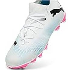 Puma Future Match Fg/Ag Jr Fussballschuh, White Black Poison Pink