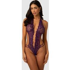 Morado - Mujer Ropa interior moldeadora Christine Body String de Encaje Renee - Morado - Lila