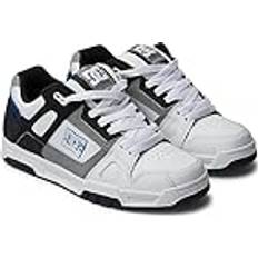 DC Shoes Herren Stag Sneaker, White/Grey/Blue, 38.5