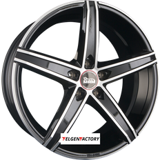 19" - 5/114,3 Autofelgen Mam felgen ox-18 8,5x19 et45 5x114,3 black front polish bfp 19zoll Schwarz frontpoliert