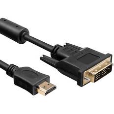 Iiglo HDMI DVI kabel 3m svart