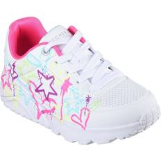 Skechers Sneakers Skechers KIDS Uno Lite My Drip 310391L Little Kid/Big Kid White /Neon Multi Girl's Shoes White Little Kid