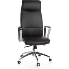 Leder Stühle AMSTYLE Vera Black Bürostuhl 127cm