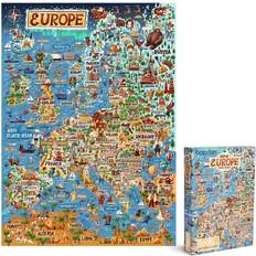 Bopster Map of Europe Illustrated Jigsaw Puzzle 1000pcs