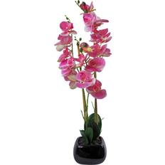 Ceramic Decorative Items Leaf Orchid Light Pink Artificial Plant