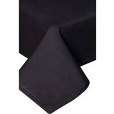 Black Tablecloths Homescapes Plain Cotton 137cm 137cm Tablecloth Black