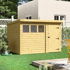 10 Ft. W 8 Ft. D Shiplap Pent Wooden Shed