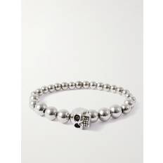 Alexander McQueen Skull Silver-Tone Bracelet Men Silver
