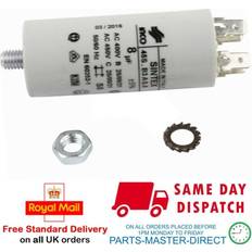 GENUINE TUMBLE DRYER CAPACITOR 8uf 450v C00313246