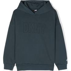 Babies Hoodies None Dkny Kids logo-print French-terry hoodie kids Cotton yrs Blue