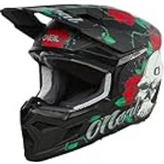 O'Neal Motocross-Helm MX Enduro ABS-Schale, Sicherheitsnorm ECE 22.06, Lüftungsöffnungen für optimale Kühlung 3SRS Helmet MELANCIA V.24 Erwachsene Schwarz Multi Größe Junior, Kinder