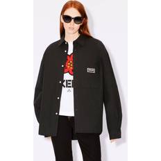 Kenzo Man Outerwear Kenzo 'Bicolor Paris' Padded Genderless Shirt Jacket Black Unisex