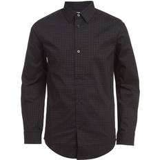 M Shirts Calvin Klein Boys' Long Sleeve Patterned Dress Shirt - Button-down