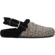 Dolce & Gabbana Men Slippers Dolce & Gabbana faux fur-trim coated jacquard mules men Cotton/Polyurethane/Polyester/Calf Leather 89875