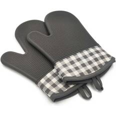 Silikon Grytlappar Sparklar Grill and Pot Mitts Grey Grytlapp Grå (28x18cm)