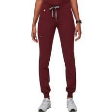 Work Wear Figs Zamora Jogger Scrub Pants - Burgundy