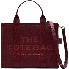 Red Handbags Marc Jacobs The Leather Medium Tote Bag - Cherry