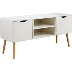 Home Source Entertainment White TV Bench 120x58.5cm