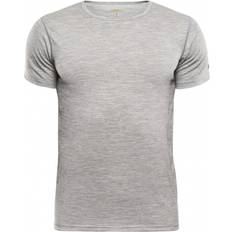 Grå - Herre T-skjorter Devold Breeze Base Layer - Grey Melange