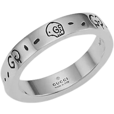 Gucci Men Rings Gucci Ghost Ring - Silver/Black