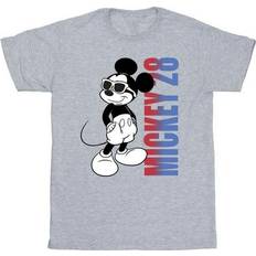 Lycra Tops Disney Mickey Mouse Gradient T-shirt - Grey