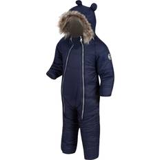 Snabbtorkande material Vinteroveraller Regatta Kid's Panya Fleece Lined Snowsuit - Navy