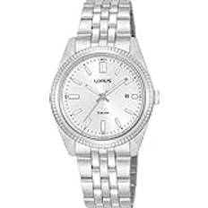 Lorus Watches Lorus Ladies Traditional White Sunray Dial Watch RJ279BX9