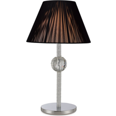 Gelnett Silver/Black Table Lamp 40cm