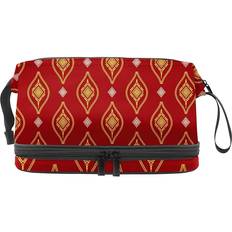 Röda Sminkväskor Large Capacity Makeup Bag - Multicolour