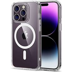 ESR ESR Classic Hybrid Magnetic Case with HaloLock, Compatible with iPhone 14 Pro case, Compatible with MagSafe, Shockproof Military-Grade Protection, Scratch-Resistant Back, Clear