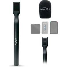 Movo Movo WMX-HM Wireless Interview Microphone Adapter for Rode GO DJI Mic and more