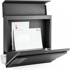 Letterboxes & Posts TekBox Large Mounted Mailbox With Key Lock Waterproof Cover