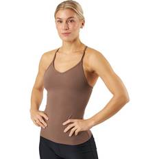 Femme - Marron Débardeurs BLACC Easy Top Taupe Female Yoga Tops - Marrón