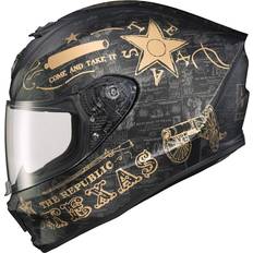 Scorpion Motorcycle Equipment Scorpion EXO EXO-R420 Lone Star Helmet Black/Gold 2X-Large