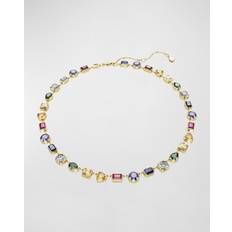 Swarovski Jewelry Swarovski Stilla Gold-Tone Mix-Cut Multicolor Crystal Necklace