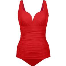 Red Swimsuits Miraclesuit Rock Solid Cherie One-Piece Cayenne