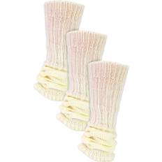 White - Women Arm & Leg Warmers Sock Snob Womens Pairs Multipack Leg Warmers for Women Cream Ribbed One