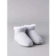 Sheepskin Mini Boot Slippers Grey